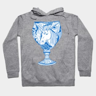 Blue Unicorn Goblet Hoodie